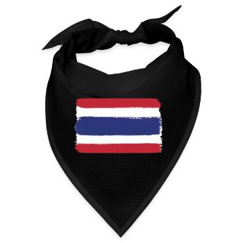 Thailand Flagge used look - Bandana - Schwarz - Vorne