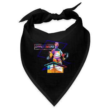 Flinker Schornsteinfeger Glücksbringer - Bandana - Schwarz - Vorne