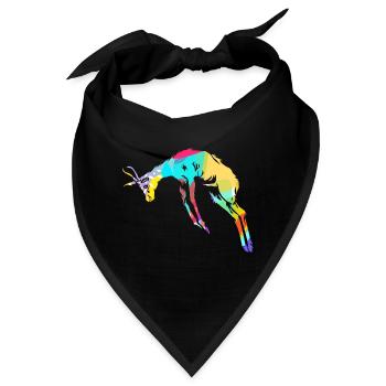 Spritzige Gazelle Steppenbewohner - Bandana - Schwarz - Vorne