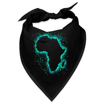 Afrika - Bandana - Schwarz - Vorne