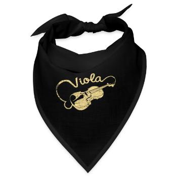 Bratsche - Bandana - Schwarz - Vorne