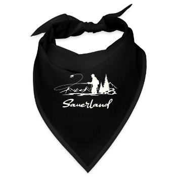 Sauerland Fliegenfischen - Bandana - Schwarz - Vorne