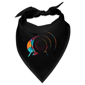 Treibender Bass Dschungelparty - Bandana - Schwarz - Vorne