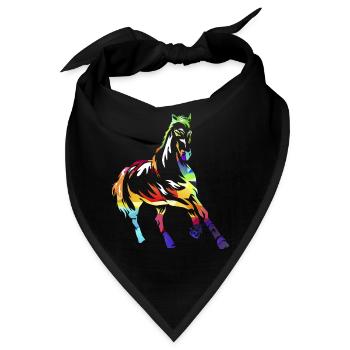 Elegantes Holsteiner Springpferd - Bandana - Schwarz - Vorne