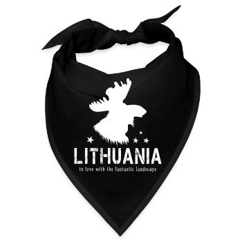 Lithuania Litauen litauisch - Bandana - Schwarz - Vorne