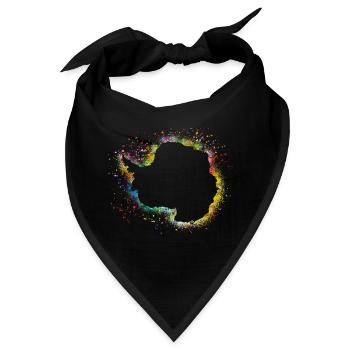 Antarktis - Bandana - Schwarz - Vorne