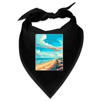 Zandvoort Niederlande Vintage Reiseplakat WPA - Bandana - Schwarz - Vorne