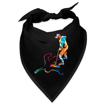 Unerschrockener Tatortreiniger Einsatz - Bandana - Schwarz - Vorne