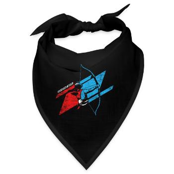 Treffsicherer Bogenschütze Turnier - Bandana - Schwarz - Vorne