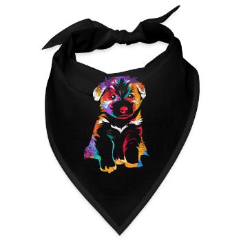 Flinker Border Collie Hütearbeit - Bandana - Schwarz - Vorne