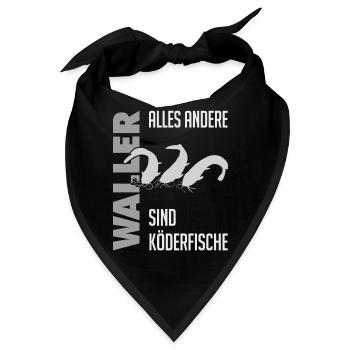 Wels fischen Kampf mit dem starken Wels - Bandana - Schwarz - Vorne
