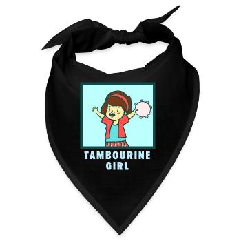 Strahlendes Kleinkind Tamburin - Bandana - Schwarz - Vorne