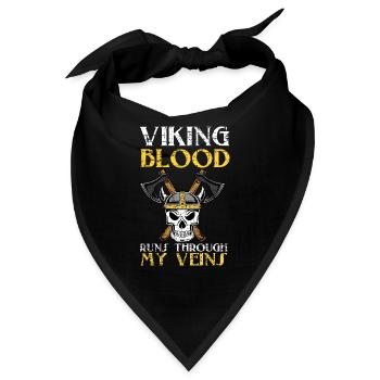 Viking Blut - Bandana - Schwarz - Vorne