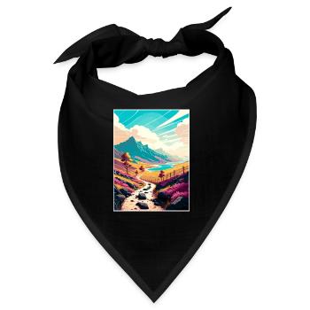 West Highland Dekoration Scottish Highlands Reisen - Bandana - Schwarz - Vorne