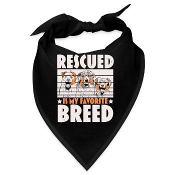 Tierpflege Tierretter Tierrechte - Bandana - Schwarz - Vorne