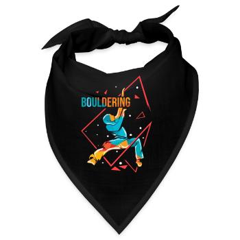 Dynamischer Boulderer Felsbrocken - Bandana - Schwarz - Vorne