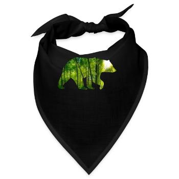 Brummiger Waldbär Wanderfreund - Bandana - Schwarz - Vorne