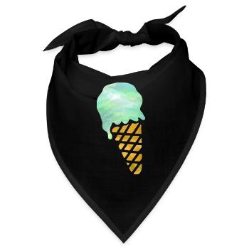Eiscreme - Bandana - Schwarz - Vorne