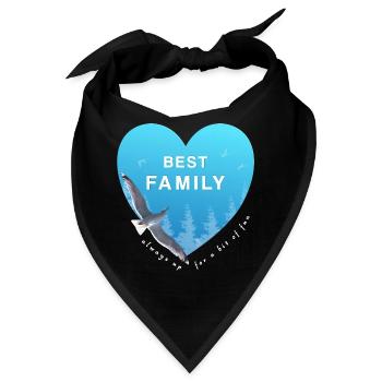 best family - Bandana - Schwarz - Vorne