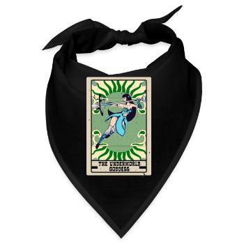 Die Unterweltgöttin Tarotkarte Wahrsagerei - Bandana - Schwarz - Vorne