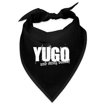Yugo und stolz daraufstolzer - Bandana - Schwarz - Vorne
