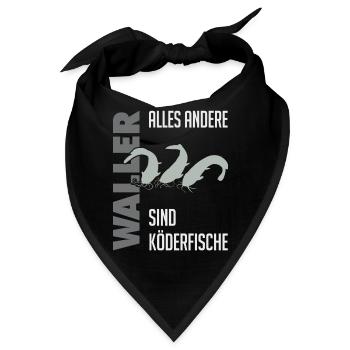 Wels fischen Kampf mit dem starken Wels - Bandana - Schwarz - Vorne