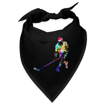 Paradenstarker Floorball Torhüter - Bandana - Schwarz - Vorne