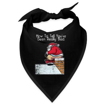 Glücklicher Schornsteinfeger Heiligabend - Bandana - Schwarz - Vorne