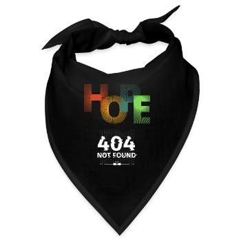 Hope not found 404 - Bandana - Schwarz - Vorne