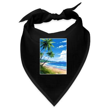 Osa Halbinsel Costa Rica Vintage Reiseposter WPA - Bandana - Schwarz - Vorne