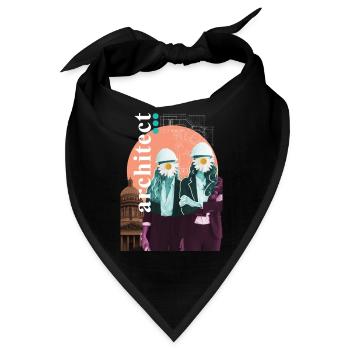 Kreativer Architekt Bauzeichnung - Bandana - Schwarz - Vorne