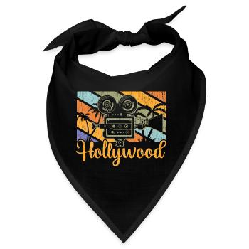 Hollywood Camera Vintage - Bandana - Schwarz - Vorne