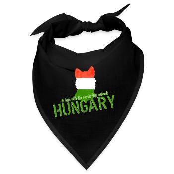 Ungarn Schakal Fuchs - Bandana - Schwarz - Vorne