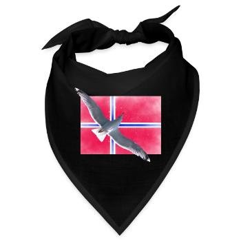 Norwegen Norge - Bandana - Schwarz - Vorne