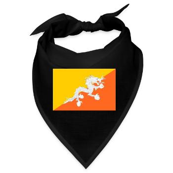 Bhutan - Bandana - Schwarz - Vorne
