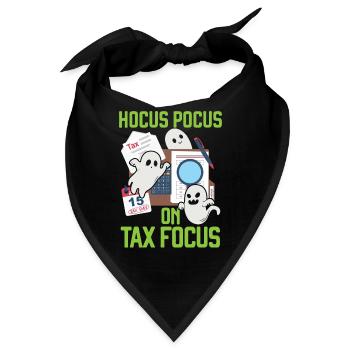 Hokuspokus auf Steuerfokus Buchhalter Halloween - Bandana - Schwarz - Vorne