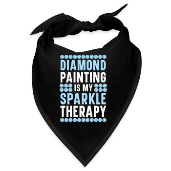 Diamantmalerei Handwerkszeug Diamantmaler - Bandana - Schwarz - Vorne