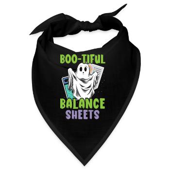 Boo-tiful Balance Sheets Buchhalterin Halloween - Bandana - Schwarz - Vorne