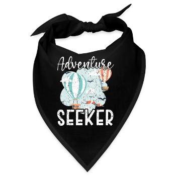 Abenteuersuchende Heißluftballon-Liebhaberin Aeron - Bandana - Schwarz - Vorne