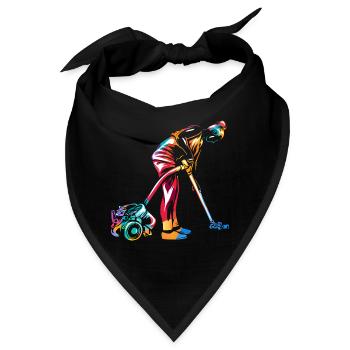 Fleißige Haushälterin Putzprofi - Bandana - Schwarz - Vorne