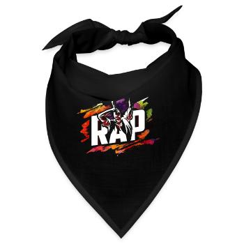 Rasanter Rapper Freestylebattle - Bandana - Schwarz - Vorne