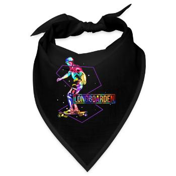 Waghalsiger Longboard Stuntfahrer - Bandana - Schwarz - Vorne