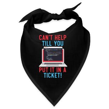 I.T. Ich bin nur wegen des Cache hier - Bandana - Schwarz - Vorne