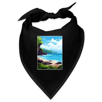 Papagayo Halbinsel Costa Rica Reiseposter - Bandana - Schwarz - Vorne