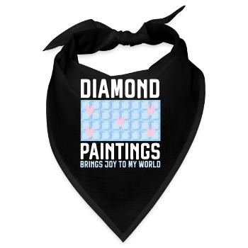 Diamantmalerei Handwerkszeug Diamantmaler - Bandana - Schwarz - Vorne