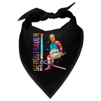 Kühner Gerüstbauer Höhenarbeit - Bandana - Schwarz - Vorne