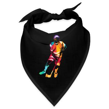 Blitzschneller Floorball Torhüter - Bandana - Schwarz - Vorne