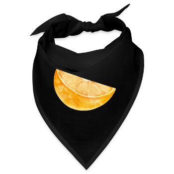 Orange - Bandana - Schwarz - Vorne
