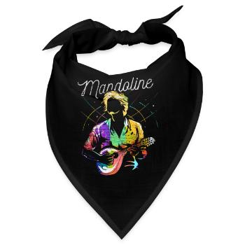 Perlende Mandoline Zupforchester - Bandana - Schwarz - Vorne