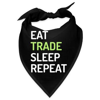 Eat Trade Sleep Repeat - Bandana - Schwarz - Vorne